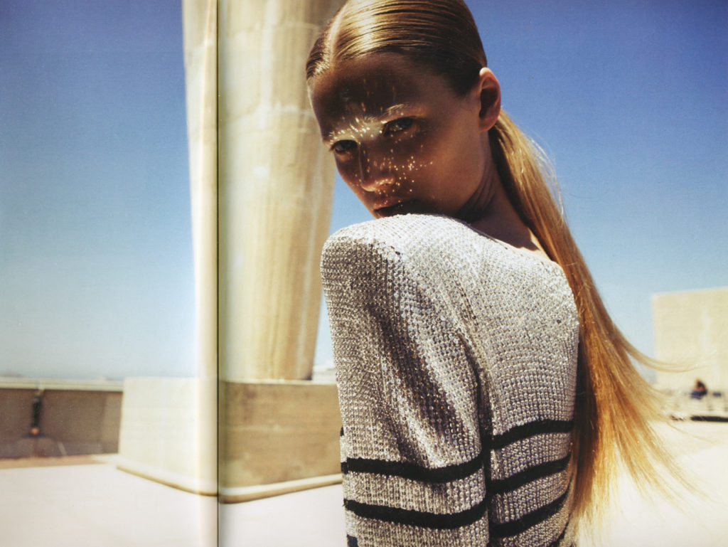 Toni Garrn ; Indlekofer & Knoepfel ; German Vogue ; korperkunst September 2009 ; #0905 ; caminante
